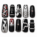 Black, Silver and Red Luxe
